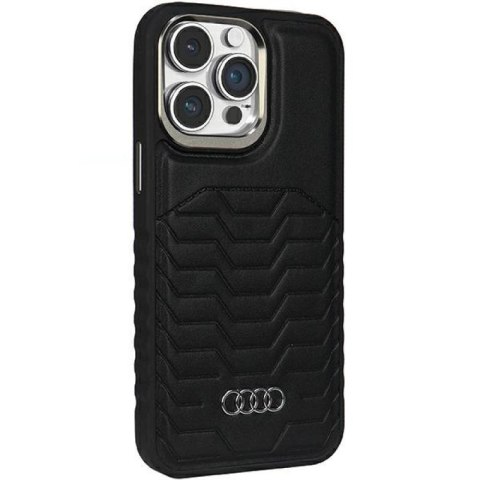 Etui Audi Synthetic Leather z MagSafe na iPhone 14 Pro - czarne Audi