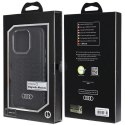 Etui Audi Synthetic Leather z MagSafe na iPhone 14 Pro - czarne Audi