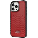 Etui Audi Synthetic Leather z MagSafe na iPhone 14 Pro - czerwone Audi