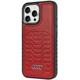Etui Audi Synthetic Leather z MagSafe na iPhone 14 Pro - czerwone Audi