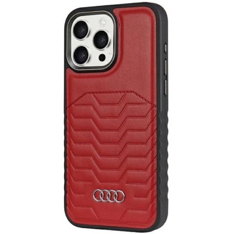 Etui Audi Synthetic Leather z MagSafe na iPhone 14 Pro - czerwone Audi