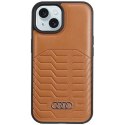 Etui Audi Synthetic Leather z MagSafe na iPhone 15 Plus / 14 Plus - brązowe Audi
