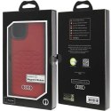 Etui Audi Synthetic Leather z MagSafe na iPhone 15 Plus / 14 Plus - czerwone Audi