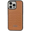 Etui Audi Synthetic Leather z MagSafe na iPhone 15 Pro - brązowe Audi