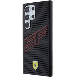 Etui Ferrari Big SF Perforated na Samsung Galaxy S24 Ultra - czarne Ferrari