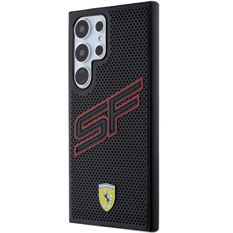 Etui Ferrari Big SF Perforated na Samsung Galaxy S24 Ultra - czarne Ferrari