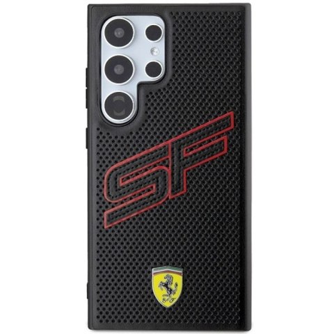 Etui Ferrari Big SF Perforated na Samsung Galaxy S24 Ultra - czarne Ferrari