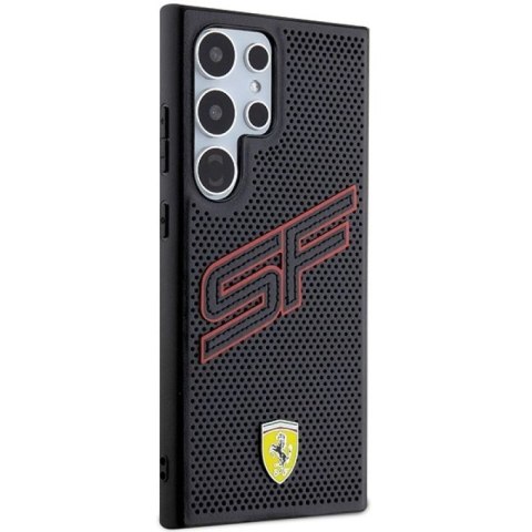 Etui Ferrari Big SF Perforated na Samsung Galaxy S24 Ultra - czarne Ferrari