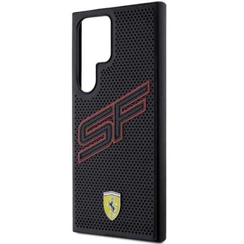 Etui Ferrari Big SF Perforated na Samsung Galaxy S24 Ultra - czarne Ferrari