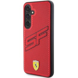 Etui Ferrari Big SF Perforated na Samsung Galaxy S24+ - czerwone Ferrari