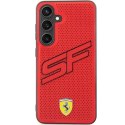 Etui Ferrari Big SF Perforated na Samsung Galaxy S24+ - czerwone Ferrari