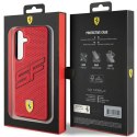 Etui Ferrari Big SF Perforated na Samsung Galaxy S24+ - czerwone Ferrari