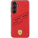 Etui Ferrari Big SF Perforated na Samsung Galaxy S24 - czerwone Ferrari