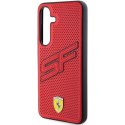 Etui Ferrari Big SF Perforated na Samsung Galaxy S24 - czerwone Ferrari