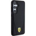Etui Ferrari Hot Stamp V Lines MagSafe na Samsung Galaxy S24+ - czarne Ferrari