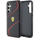 Etui Ferrari Twist Metal Logo na Samsung Galaxy S23 FE - czarne Ferrari