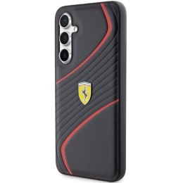Etui Ferrari Twist Metal Logo na Samsung Galaxy S23 FE - czarne Ferrari