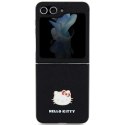 Etui Hello Kitty Metal Logo Kitty Head na Samsung Galaxy Z Flip 5 - czarne Hello Kitty