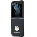 Etui Hello Kitty Metal Logo Kitty Head na Samsung Galaxy Z Flip 5 - czarne Hello Kitty