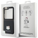 Etui Hello Kitty Metal Logo Kitty Head na Samsung Galaxy Z Flip 5 - czarne Hello Kitty