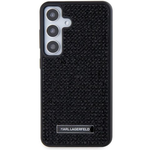 Etui Karl Lagerfeld Rhinestone Metal Logo na Samsung Galaxy S24+ - czarne Karl Lagerfeld