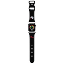 Pasek Hello Kitty Silicone Kitty Head na Apple Watch 42/44/45/49mm - czarny Hello Kitty