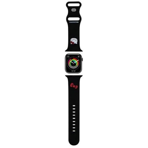 Pasek Hello Kitty Silicone Kitty Head na Apple Watch 42/44/45/49mm - czarny Hello Kitty