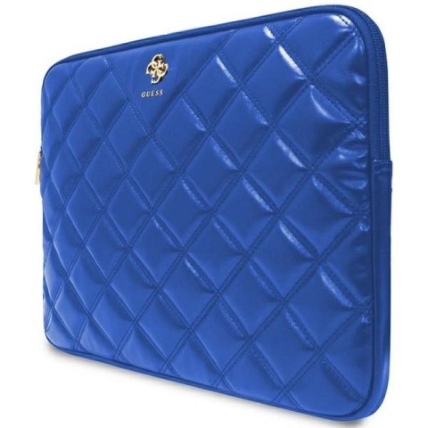 Pokrowiec Guess Quilted 4G na laptopa 14" - niebieski Guess