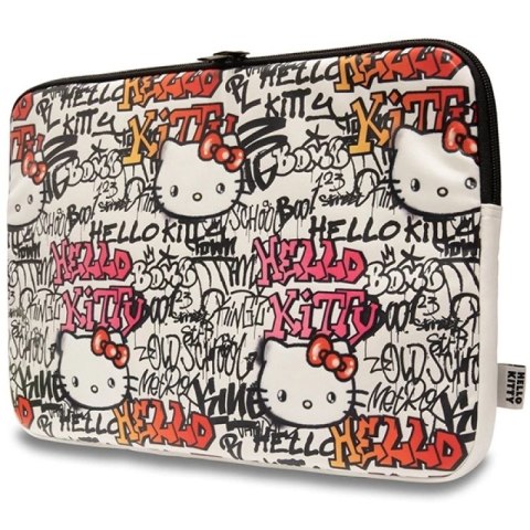 Pokrowiec Hello Kitty PU Metal Logo na laptopa 14" - beżowy Hello Kitty