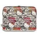 Pokrowiec Hello Kitty PU Metal Logo na laptopa 14" - beżowy Hello Kitty