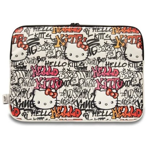 Pokrowiec Hello Kitty PU Metal Logo na laptopa 14" - beżowy Hello Kitty
