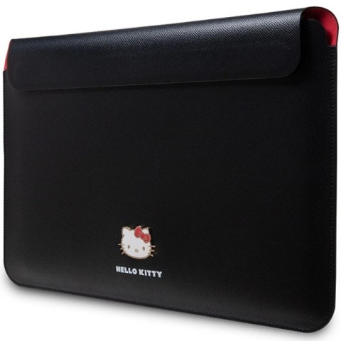 Pokrowiec Hello Kitty PU Metal Logo na laptopa 14" - czarny Hello Kitty
