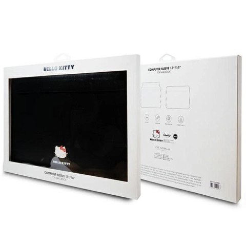 Pokrowiec Hello Kitty PU Metal Logo na laptopa 14" - czarny Hello Kitty