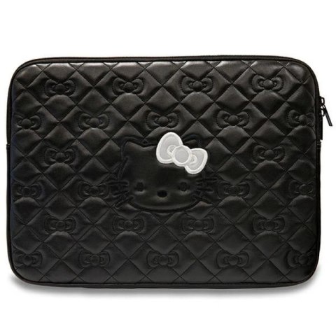 Pokrowiec Hello Kitty Zip PU Quilted Bows na laptopa 14" - czarny Hello Kitty