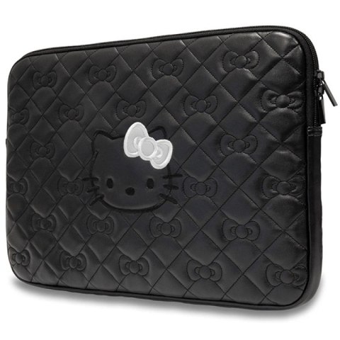 Pokrowiec Hello Kitty Zip PU Quilted Bows na laptopa 14" - czarny Hello Kitty