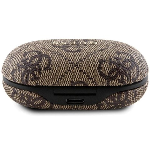 Słuchawki Bluetooth TWS Guess 4G Metal ze stacją dokującą ENC - brązowe Guess