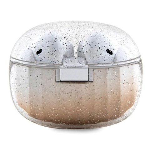 Słuchawki Bluetooth TWS Guess Glitter Gradient ze stacją dokującą - złote Guess