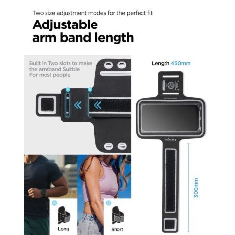 Armband Spigen A703 sportowy 6.9'' - czarny