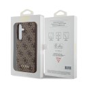 Etui Guess 4G Metal Gold Logo na Samsung Galaxy S24 - brązowe Guess