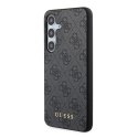 Etui Guess 4G Metal Gold Logo na Samsung Galaxy S24 - czarne Guess