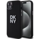Etui DKNY Liquid Silicone Metal Logo na iPhone 15 Plus / 14 Plus - czarne DKNY