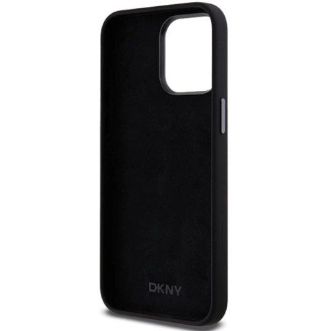 Etui DKNY Liquid Silicone Metal Logo na iPhone 15 Pro Max - czarne DKNY