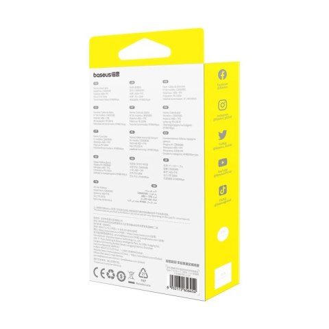 Kabel Baseus Free2Draw CB000084 zwijany USB-C - Lightning / USB-C / micro USB 100W 1.1m - czarny Baseus