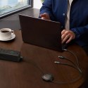 Kabel Baseus Free2Draw CB000084 zwijany USB-C - Lightning / USB-C / micro USB 100W 1.1m - czarny Baseus