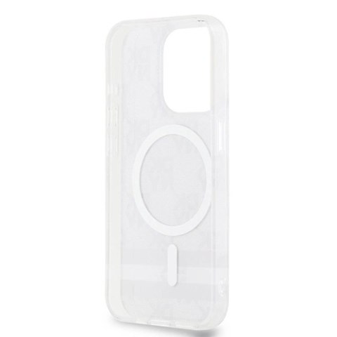 Etui DKNY IML Checkered Mono Pattern & Printed Stripes MagSafe na iPhone 14 Pro Max - czarne DKNY