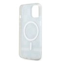 Etui DKNY IML Checkered Mono Pattern & Printed Stripes MagSafe na iPhone 15 Plus / 14 Plus - czarne DKNY