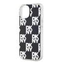 Etui DKNY IML Checkered Mono Pattern na iPhone 15 / 14 / 13 - czarne DKNY
