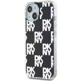 Etui DKNY IML Checkered Mono Pattern na iPhone 15 Plus / 14 Plus - czarne DKNY