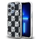 Etui DKNY IML Checkered Mono Pattern na iPhone 15 Pro Max - czarne DKNY