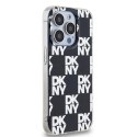 Etui DKNY IML Checkered Mono Pattern na iPhone 15 Pro Max - czarne DKNY